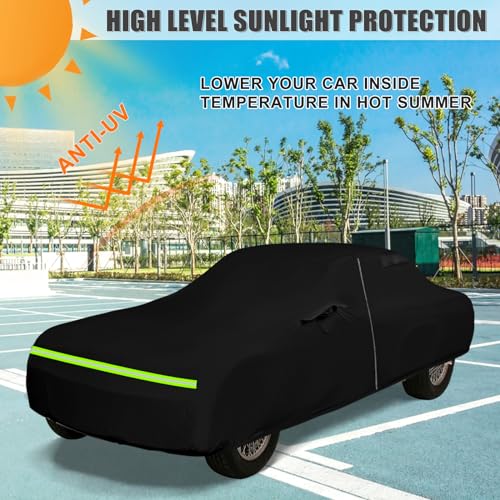Image of Waterproof Car Cover Compatible with 1968-1972 Plymouth Roadrunner 2 Door Sedan /Hardtop /Convertible Accessories, All Weather Classic Car Covers with Inner Cotton&Zipper Door for Snow Rain Protection