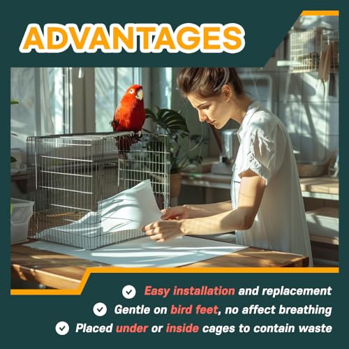 Image of HA SHI Bird Cage Liners, 120 Unscented Newsprint Sheets, 31 x 21.5 in Large | 120 unscented newsprint sheets, 31 x 21.5 in. Large ink-free liners for bird cages and small pet enclosures. Trim to fit.