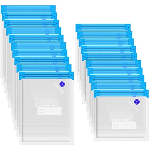 VMSTR 1-Quart BPA-Free Multilayer Construction Vacuum Zipper Bags, 20 Count Cover