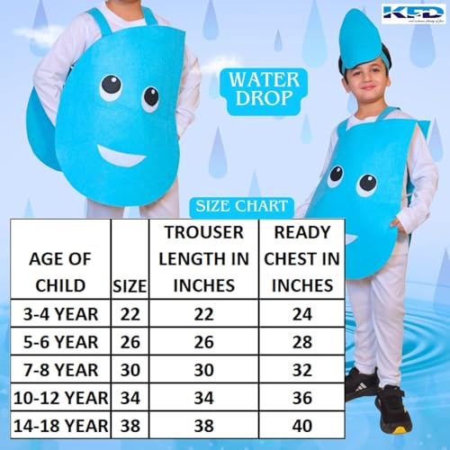 Image of Kaku Fancy Dresses Nature Costume for Kids - Star, Sun, Moon, Cloud, Water Drop, Rainbow for Boys & Girls - Annual Function /Theme Party /Stage Shows /Competition