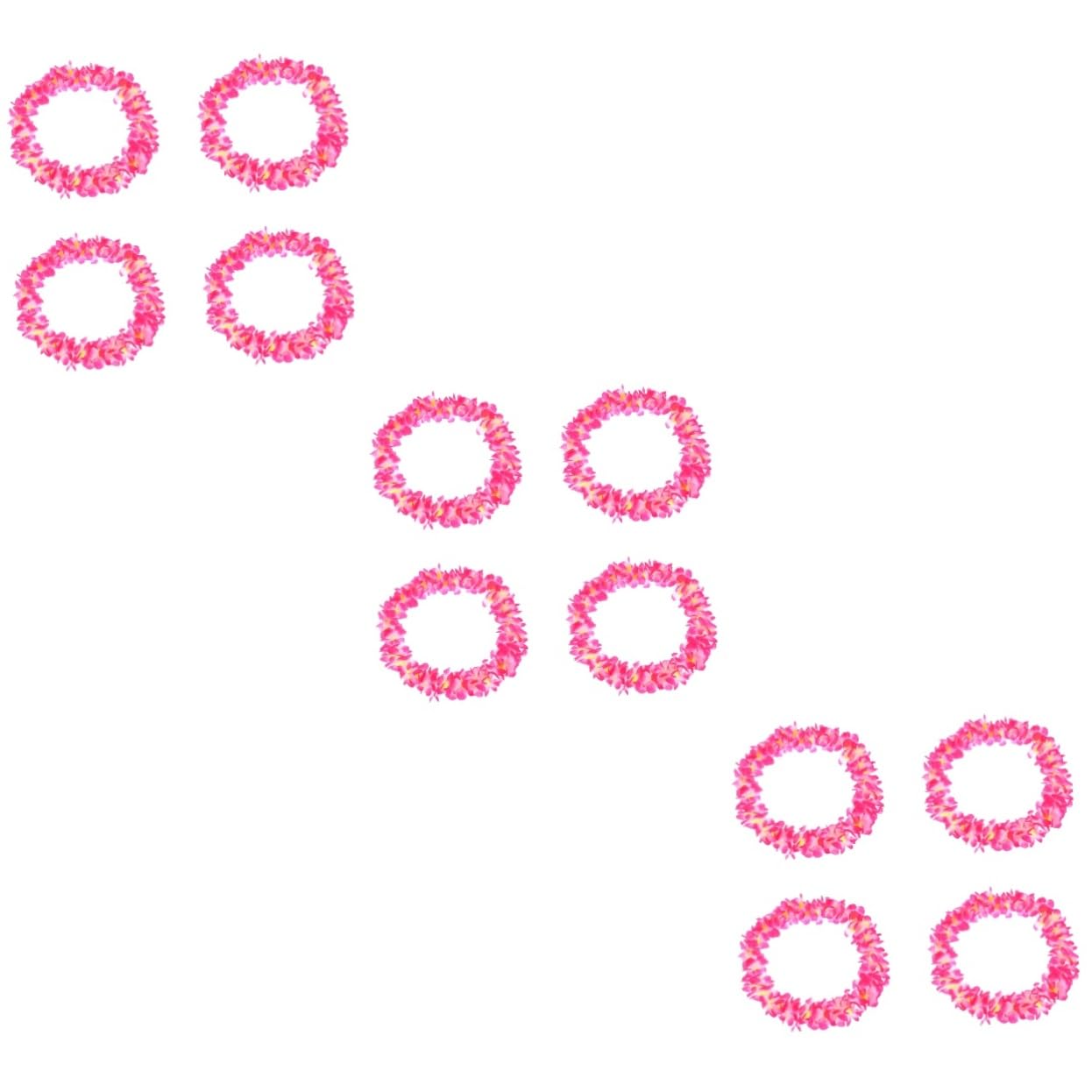 Guirlande hawaïenne rose pour fête hula et anniversaire d'enfant