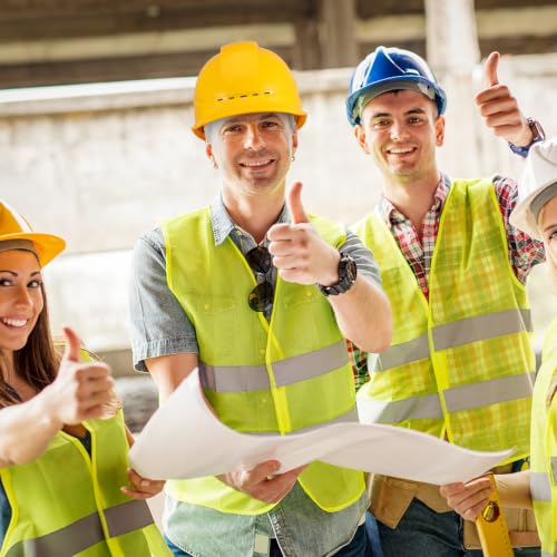 Casco de construcción rojo transpirable Alipis para trabajos eléctricos 6