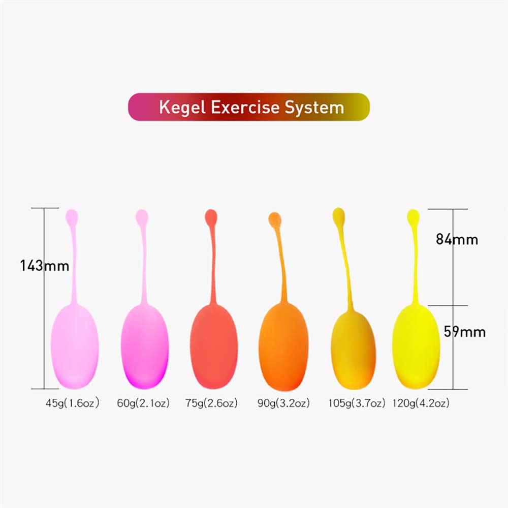 Bola Vaginal Femenina, Contracción Perineal De Kegel, 6 Cajas De Cuerpo Resistente Al Agua, Recuperación Postparto De Masaje Con Pesas Genitales, Silicona Médica + ABS, Saludable Y Cómodo.