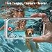 Cozycase for iPhone 16 Case Waterproof - 360 Heavy Duty with Screen/Camera Protector Shockproof IP68 Underwater Dustproof Water Dust Shock Proof Full Body/Front and Back Case Frosted Clear 6.1 inch