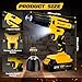 Rivlox Cordless Drill Set 21V, 21+1 Torque Combi Drill with 1.5 AH Battery, 2A Charger, 10mm Heave Duty DrillChuck, 2 Variable Speed, LED Work Light, 20Pcs Drill Bits, Home and Garden DIY Project Kit