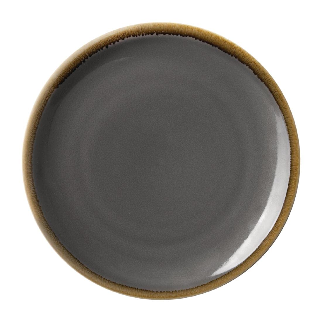 Olympia Plato redondo de horno Coupé en gris ahumado - Porcelana - 280 (пї) mm