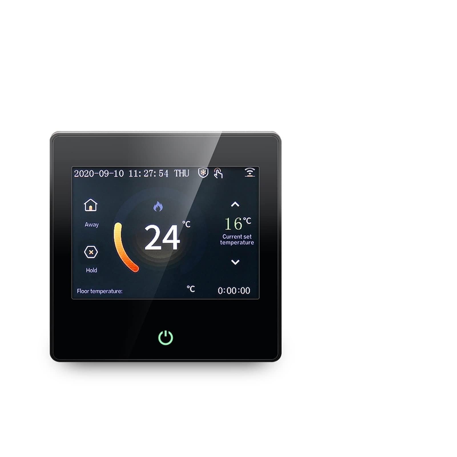 Czujnik termometru, WiFi Smart Thermostat Regulator temperatury ogrzewania z Celsjusza/Fahrenheita PROWADZONY Ekran dotykowy działa do domu(Light Yellow)