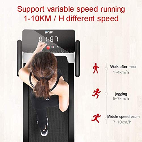 Treadmill,Silent Motorised Running Jogging Walking Intended for Home/Office Portable Gym Equipment Small Multifunctional Walking Machine - Afbeelding 4