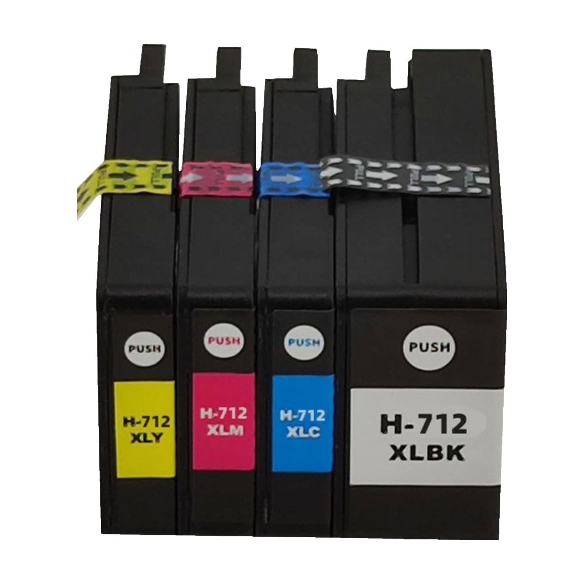 1 sztuka T650 T630 T250 T230 T210 tusz do drukarki 712XL 3ED71A (712XLBK Black Cartridge)