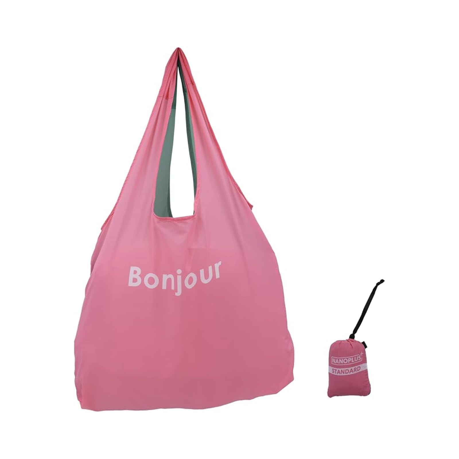 NANOPLUS Compact Reusable Grocery Tote Bag – Lightweight, Foldable & Packable Shopping Bag for Travel