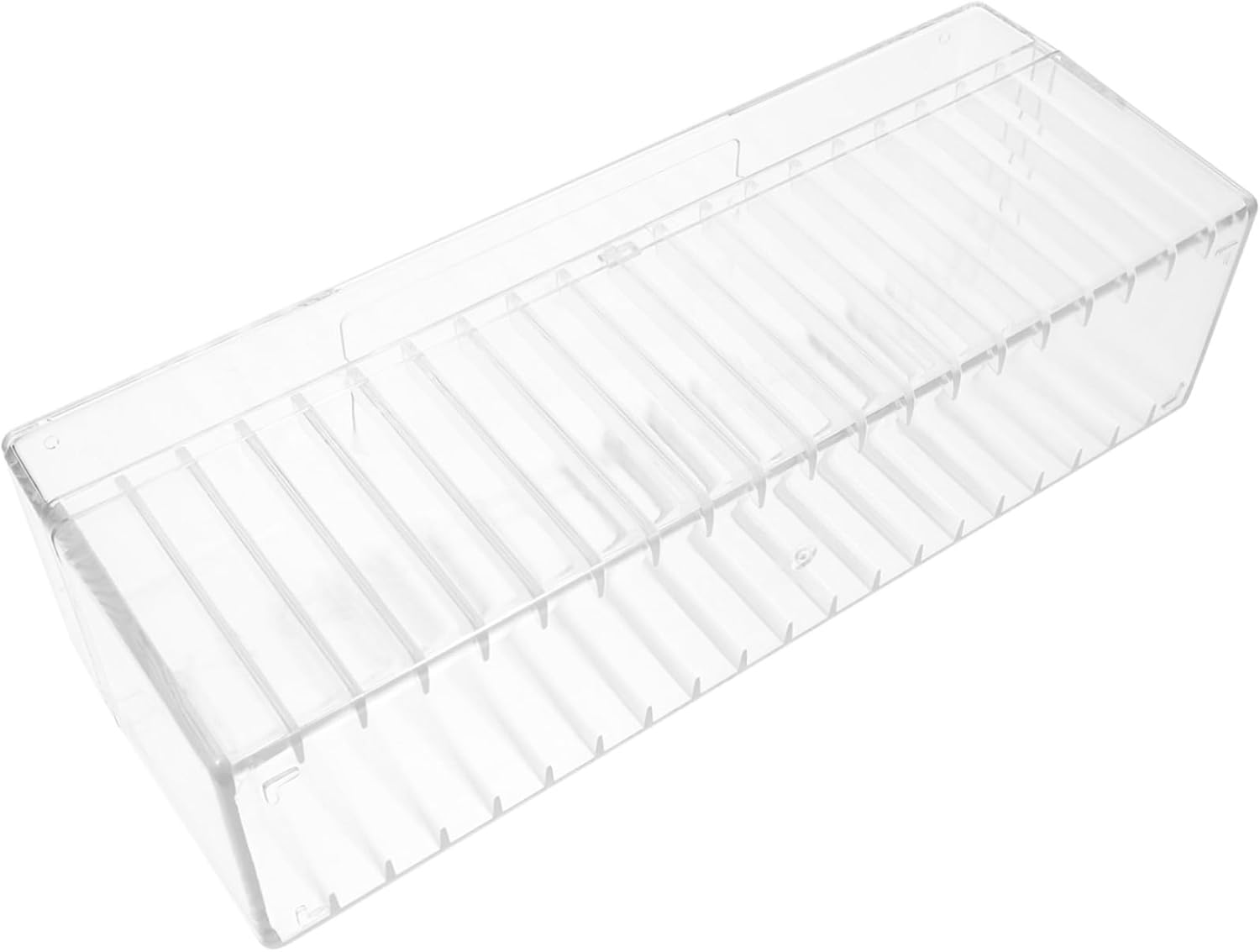 4pcs Storage Case Slots Transparent Holder Clear Display Box for and Organization for Collectors