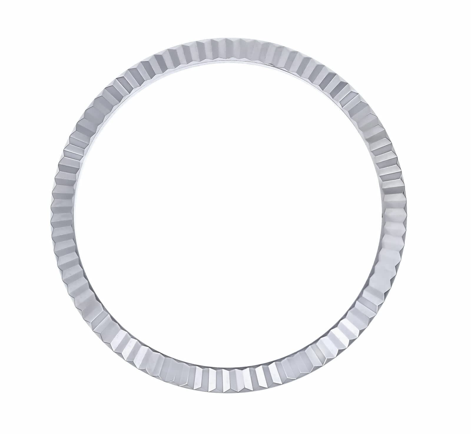 Bezel Compatible With 36mm Rolex Datejust 1602 1603 16013 16014 16234 Fluted 18K White Gold