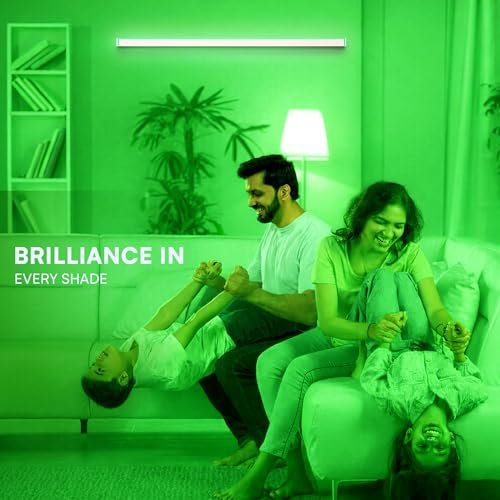 Image of MAGIK Ultima Square Sleek 20W (Green) LED Batten | T5 Tube Light | High Brightness Accent Light | Energy Efficient | Polycarbonate Body | Ideal for Home & Decorative Use | Pack of 1