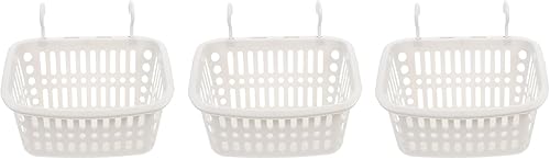 Miniatura 8 de Luxshiny Cesta de ducha colgante de plástico con gancho para baño, champú, acondicionador, cocina, despensa, baño, dormitorio, 3 uds