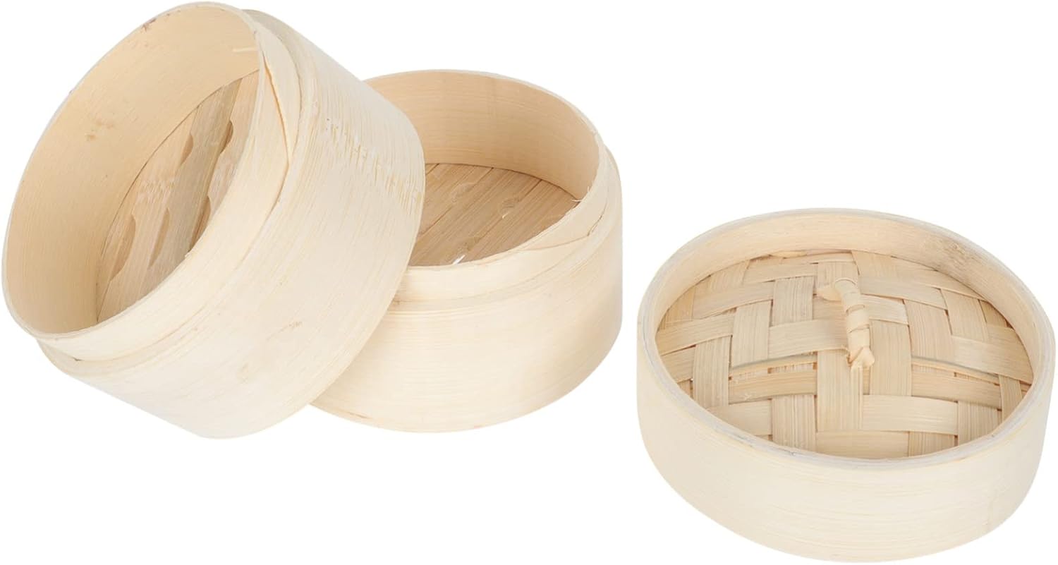 Unomor 1set Steamer with Lid Simple and Safe Cooking for Dumplings Bao Buns Rice and More for Meals and Preparation