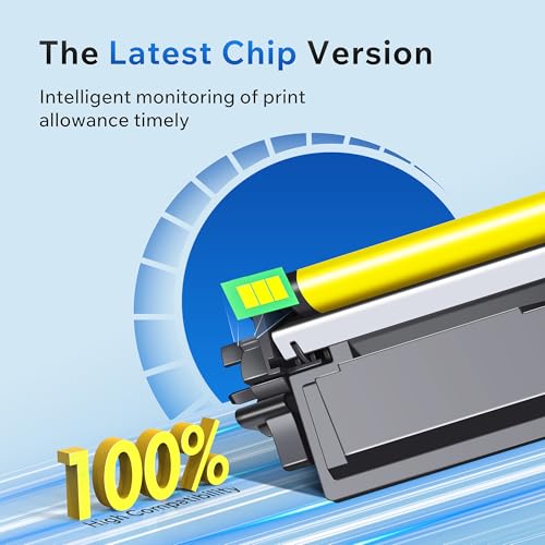 Valuetoner Compatible Replacement TN221 Toner Cartridges TN 225 for Brother TN221 TN-225 Toner for Printer MFC-9130CW HL-3170CDW HL-3140CW MFC-9340CDW MFC-9330CDW (2 Black 1 Cyan 1 Magenta 1 Yellow)