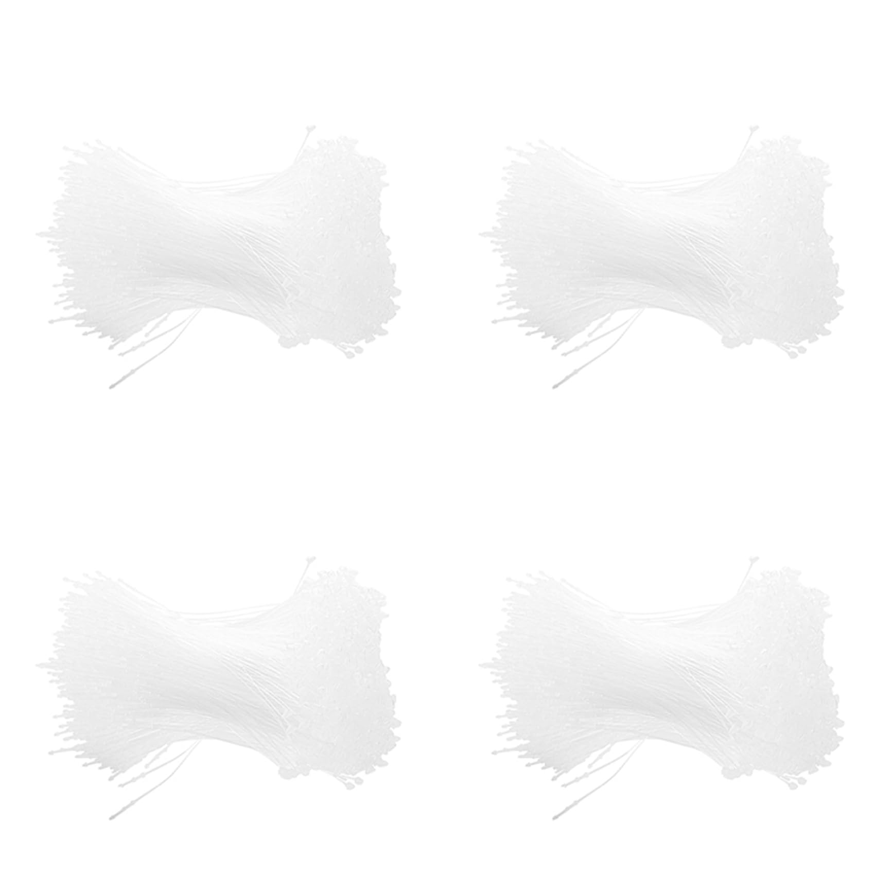 Jnchdghwa White Plastic Snap Lock Pins Security Loop Tag Fasteners 4000Pcs