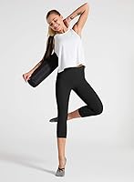 Vista 60 de Dragon Fit - Pantalones de yoga de compresión con bolsillos interiores, pantalones deportivos de cintura alta con control de abdomen, leggings