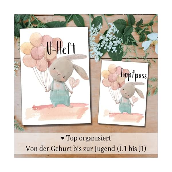 My-Little U-Heft- und Impfpasshülle | Set 'Hase' – Bild 3