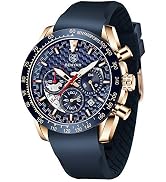 BY BENYAR herenhorloge, chronograaf, analoog, kwarts, waterdicht polshorloge voor heren, lichtgevend zakelijk.