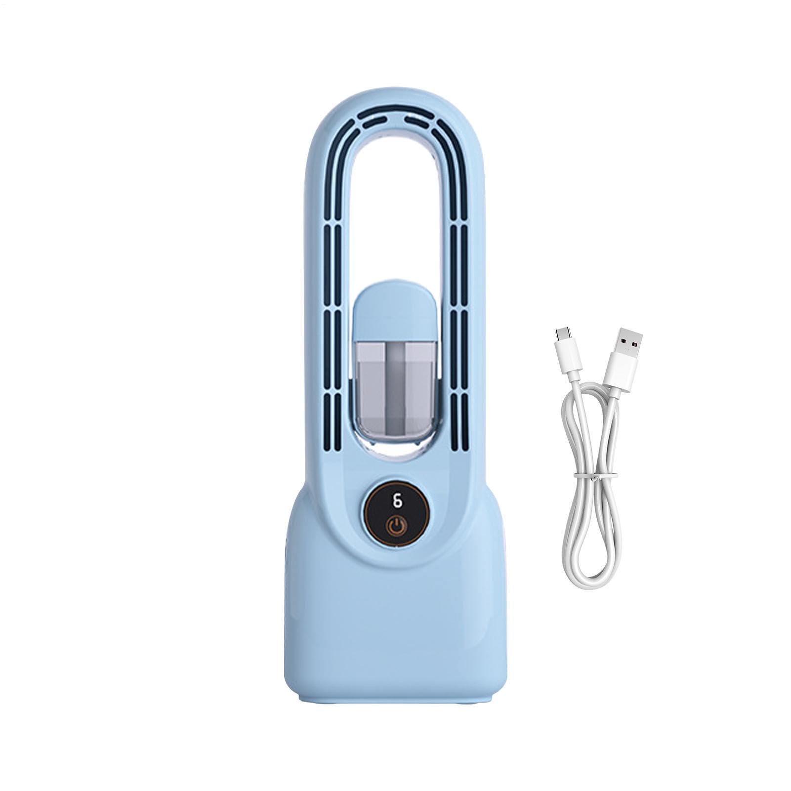 Ventilateur portable 6 vitesses silencieux et brumisateur de bureau