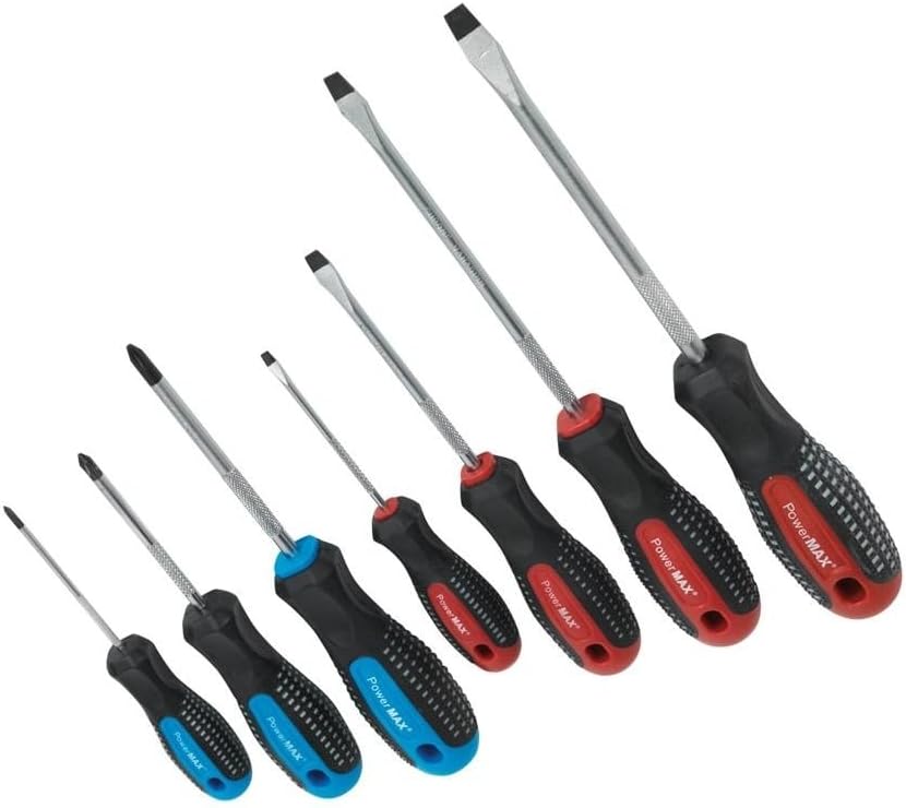 Sealey AK5040 Power MAX Screwdriver, Black, Set of 7 Piece