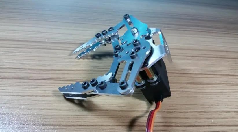 Metalowy robot zacisk pazurowy chwytak mechaniczny mechaniczny chwytak zaciskowy z serwomechanizmami 180 stopni dla Arduino projekt DIY MASZYNA części do zabawek(Claw no servo)