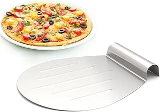 Unomor Pizza Shovel for Easy Transfer of Homemade Pizza and Bread Non-stick Baking Tool for Kitchen Use Silver