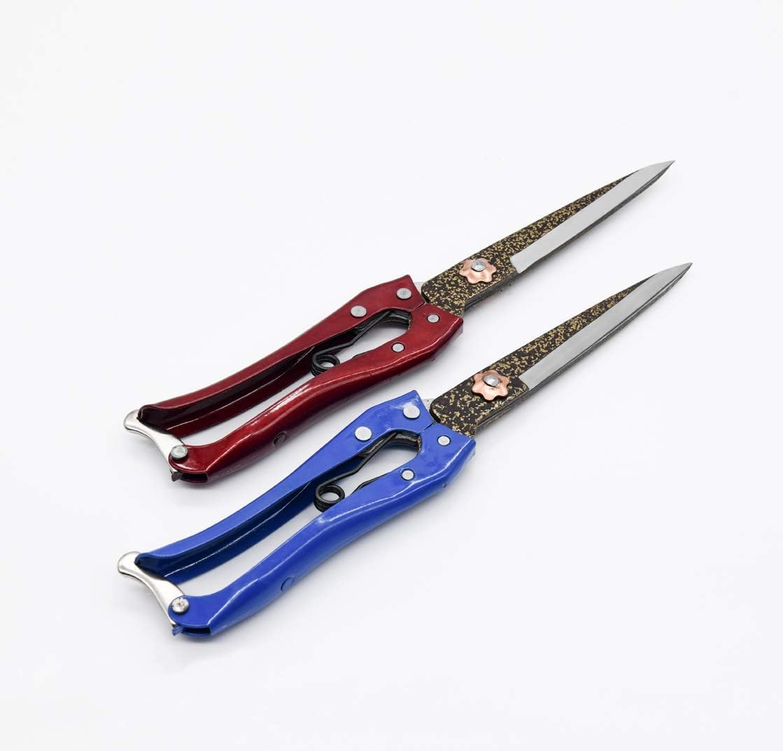 Grass Shear Sheep Shear Alpaca Shear - Coated Wear-Resistant Handle, Manganese Steel Double Blade, Strong Spring Suitable For Cattle And Sheep and Horse Hair Hand-Cut (Red 10.2 inches) - Image 8