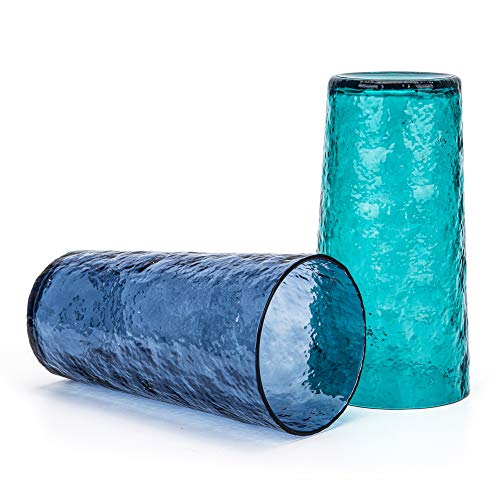 Kx-Ware 18-Ounce Acrylic Highball Glasses Plastic Tumbler, Set Of 6 Blue #TOP2
