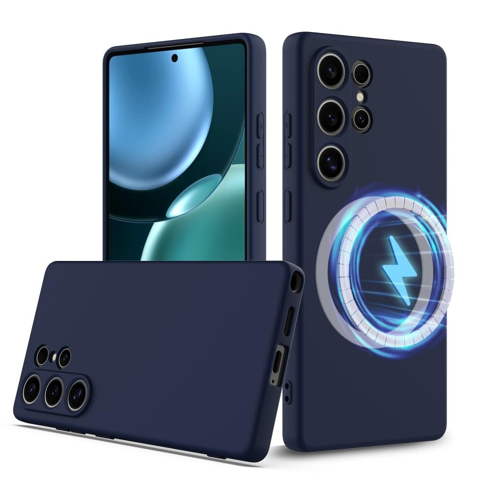 Coque Google Pixel 8A antichoc en silicone rigide bleu fonce premium - 8