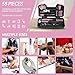 MARTCOLOR 58 Piece Household Tool Set, General Household Hand Tool Kit with Plastic Toolbox Storage Case, All Purpose Household Tool Kit for Women, Girls and Ladies, Pink
