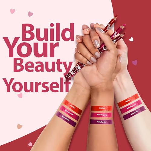 Image of COLORS QUEEN Lip Liner Pack of 3 Combo 2 (Matte)