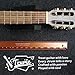 Tzurie Guitar Neck Straight Edge with Case - Notched Straight Edge Guitar Ruler, Luthier Tool Designed for 25.5” and 24.75” Scales