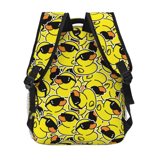 Cool Duck Cartoon Funny Backpack For School Laptop Bags Bookbag Big Casual Daypack For Student Girls Boys Kids Teens Travel Sports Work4