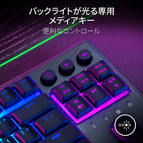 Razer Ornata V3 Tenkeyless JP Comfortable Click Mechanical/Membrane Switch Equipped with Numeric Keyboard, Low Profile, Dedicated Media Key with Backlight, UV Coat Key Cap, Chroma RGB Lighting, by Razer - Image 5