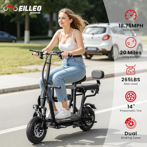 EILLEO 750W 3-Seat Scooter
