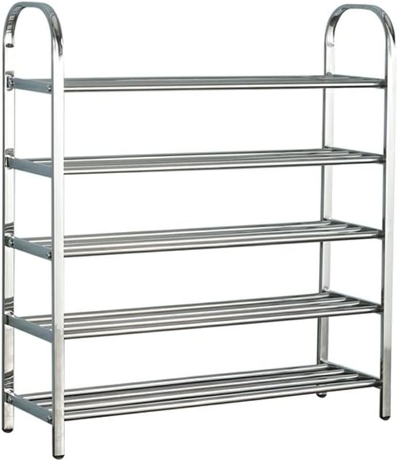 Shoe Rack Silver Amazon.com: KWOKING Silver Metal Shoe Rack Without Drawers - 23cm Wide ...