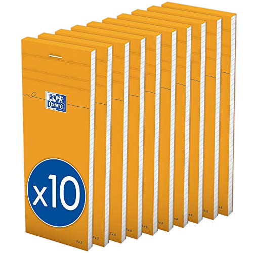 Bloc de notas Oxford para estudiantes universitarios libreta A5 cuadriculada pack de 10
