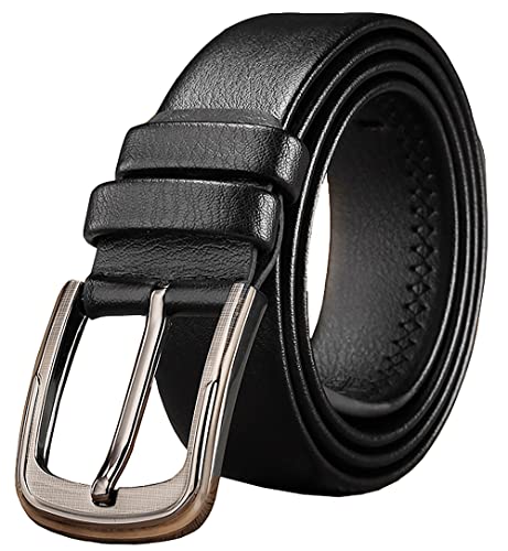 UTOWO Men's Leather Belt, Italian Real Solid Leather Belt for Casual Jeans Dress Belts (waistline 38-41