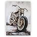 Produktbild Casablanca 3D Bild XXL - Ölbild - Custombike Motorrad - auf Leinwand 110 x 150 cm