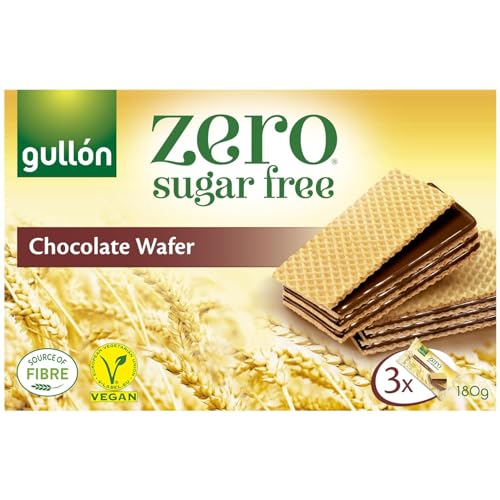 Gullon Zuckerfrei Schokolade Creme Obladen 180 gm 4er Pack