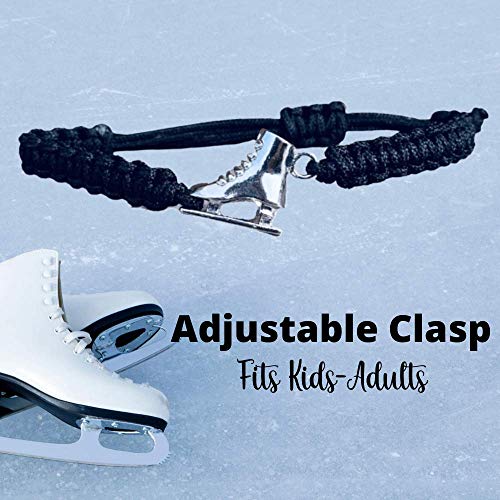 Image of Infinity Collection Figure Skating Charm Bracelet, Ice Skating Jewelry, Adjustable Skate Bracelet, Figure Skater Gift