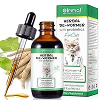 Wurmkur Katze 60ml, Entwurmungsmittel Katzen mit Probitika, Natürliche Katzenwurmer-Tropfen, Verbesserung der Verdauung, Immunitätsschub- Kräuterentwurmer Entwurmung Katze