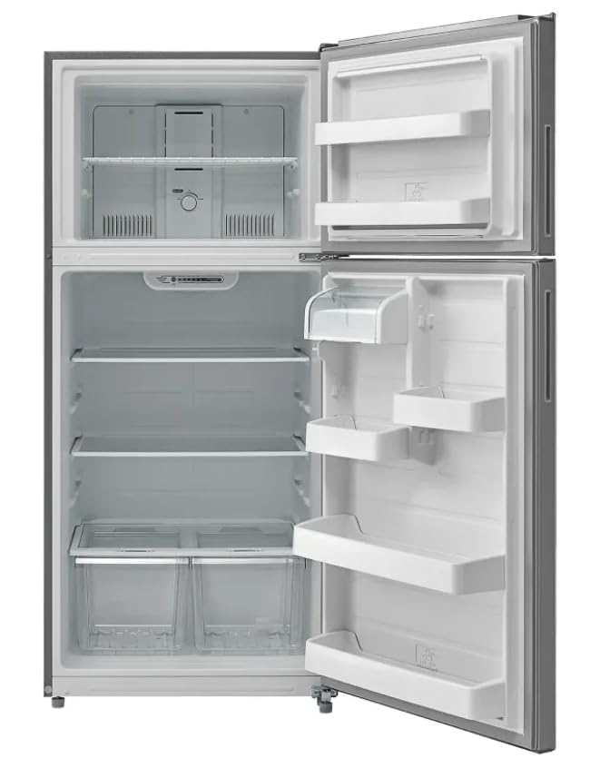 Deals Element ERT18CSCS 30 Inch Freestanding Top-Freezer Refrigerator Energy Star rated with No Frost System, 18.0 cu. ft. Capacity, Adjustable shelves, in Stainless steel on Fridge.com