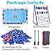 INNOCHEER Magnetic Letters and Numbers with Easel for Kids- 103 Pieces Alphabet Magnets, Educational Dry Erase Board - Whiteboard & Chalkboard for Toddlers Writing & Drawing