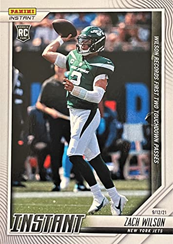 NEW 2021 Panini Football Authentic ZACH WILSON Rookie Card - 1st NFL TDs - Limited to Only 1252 - New York Jets
