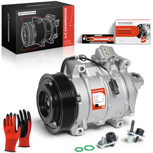A-Premium AC Compressor Air Conditioner with Clutch Compatible with Honda Accord 2.4L 2008-2012, Crosstour 2012-2015, with 10S15 Compressor, 7-Groove Pulley by A-Premium - Used condition - US$73.20