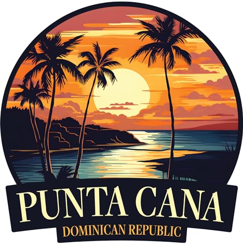 Imán decorativo Punta Cana diseño 4 pulgadas miniatura 1