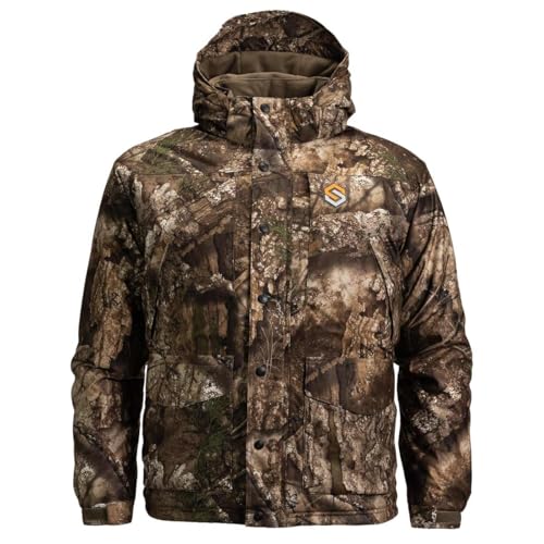 ScentLok Alpha Elite Waterproof Insulated Camo Hunting Jacket, Hunting Clothes for Men